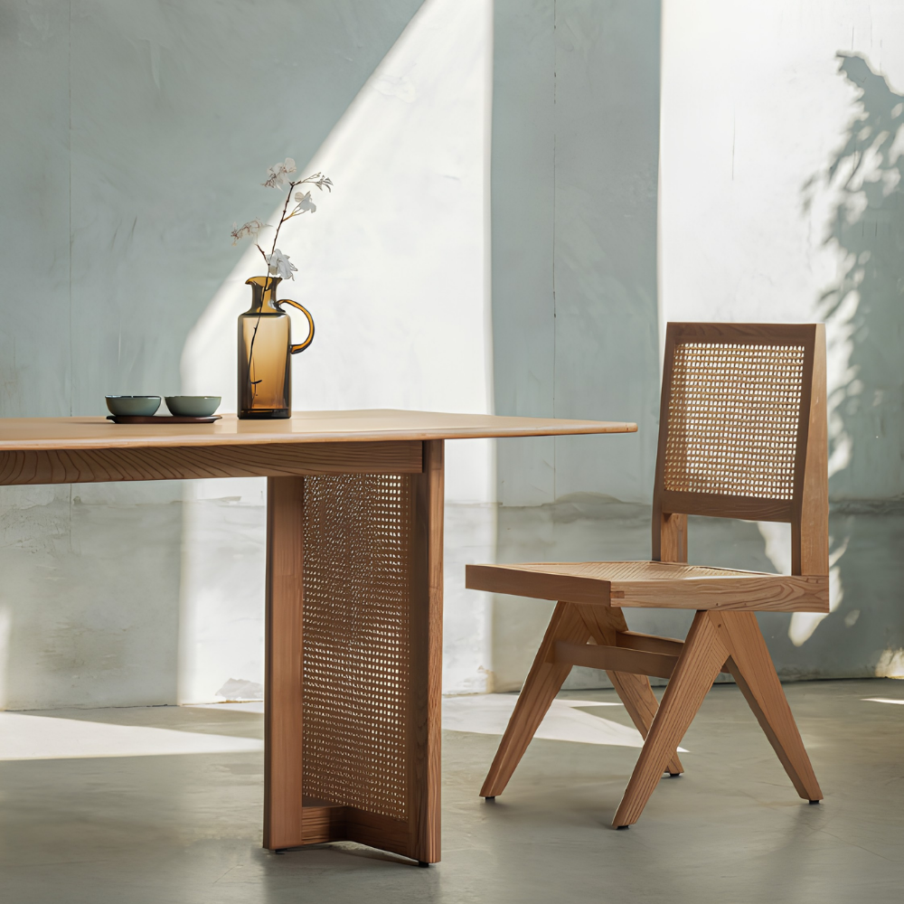 Cane Dining Table 